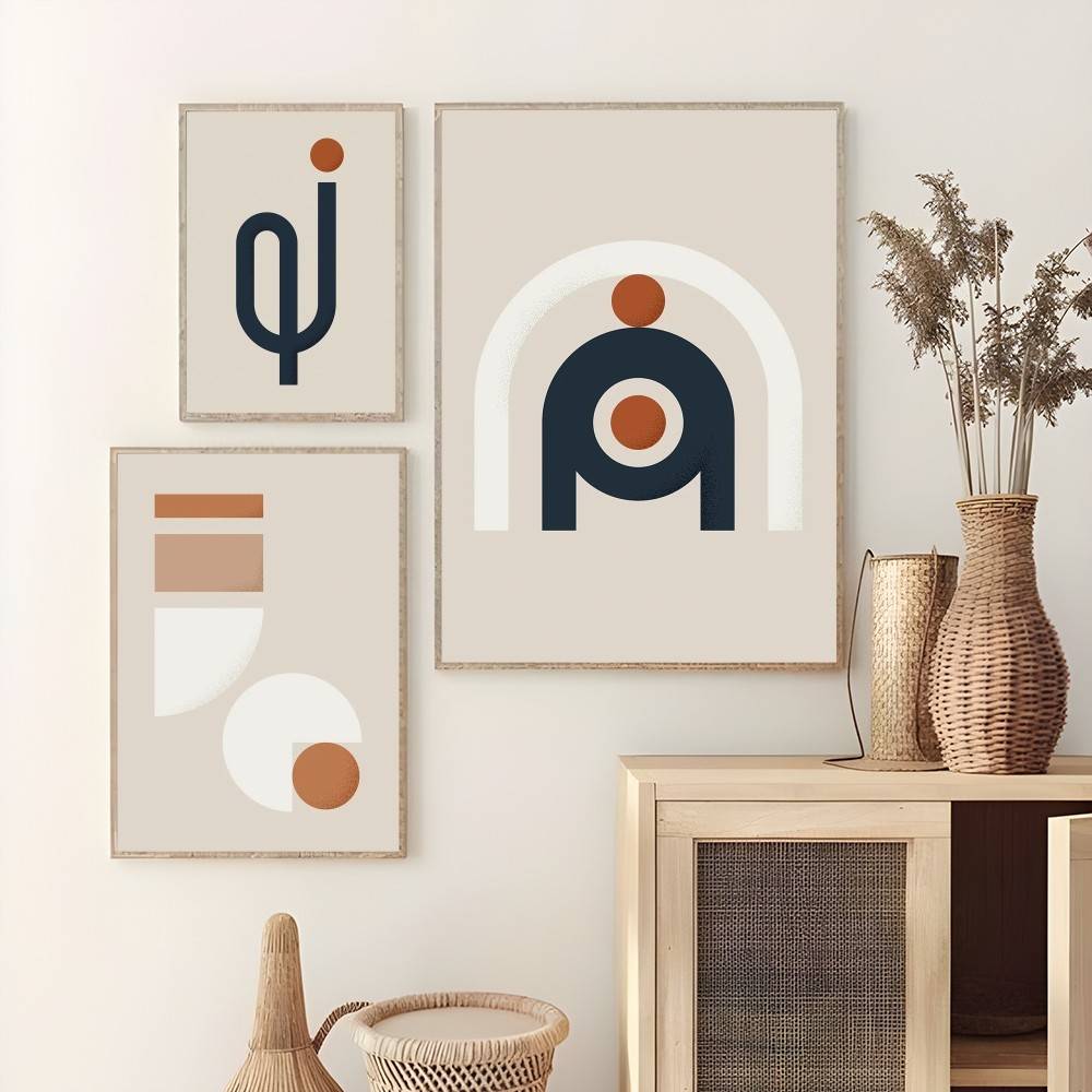 Interior Design Warm - 따뜻한 라인 컬러 디자인 포스터 스티커