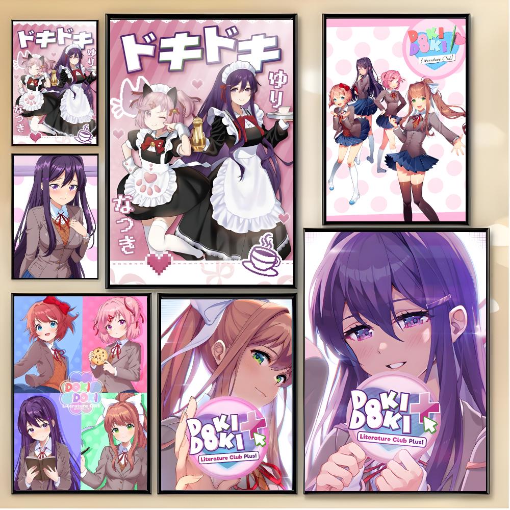인디 허러 게임 D-Doki Doki Literatur - Interior Design Poster 리뷰 및 가격