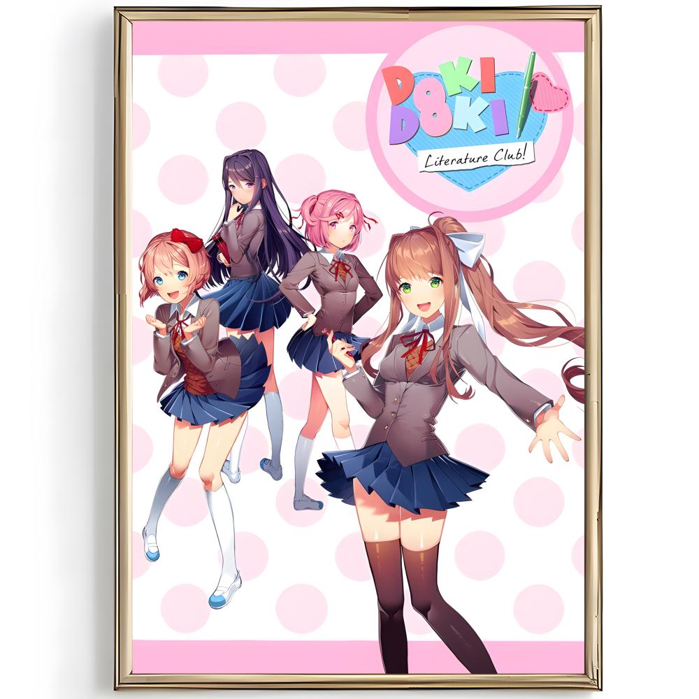 인디 허러 게임 D-Doki Doki Literatur - Interior Design Poster 리뷰 및 가격