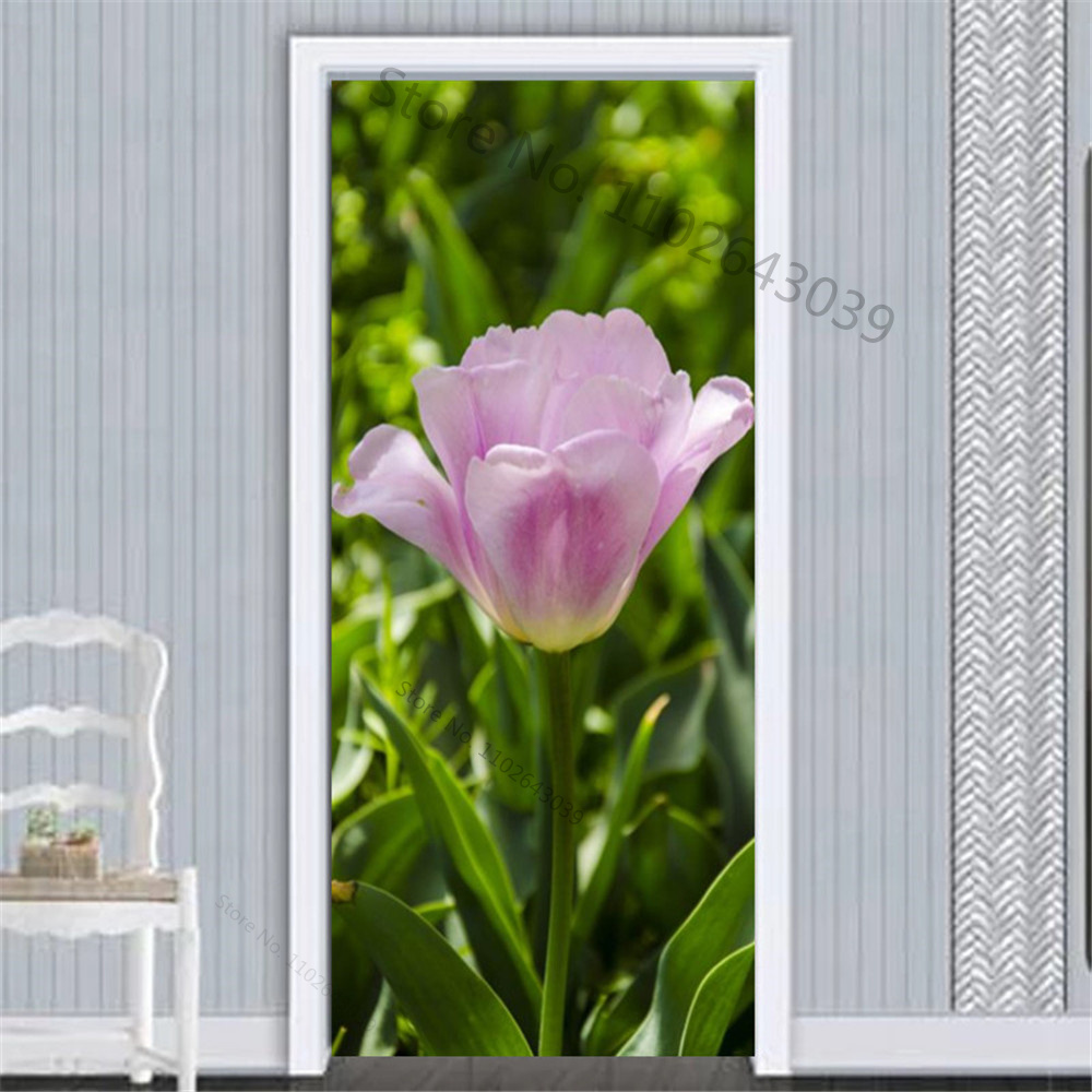 자체 접착 질경이 녹색 잎 문짝 스티커, 새 장식 스티 - Interior Design Home 리뷰 및 가격