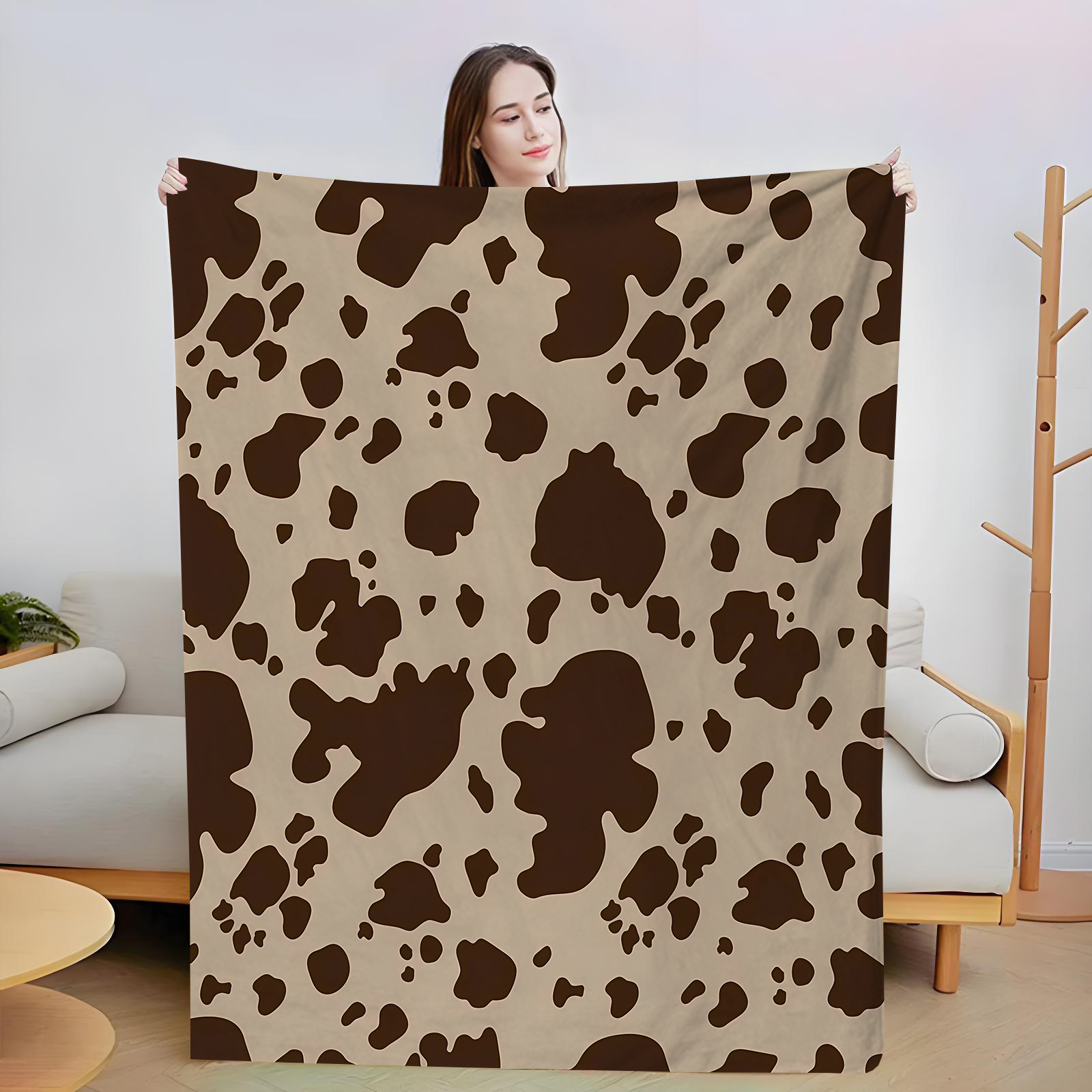 레오파드 프린트 와일드 패션 플란넬 블랭킷, 대담한 인 - Interior Design Warm 리뷰 및 가격