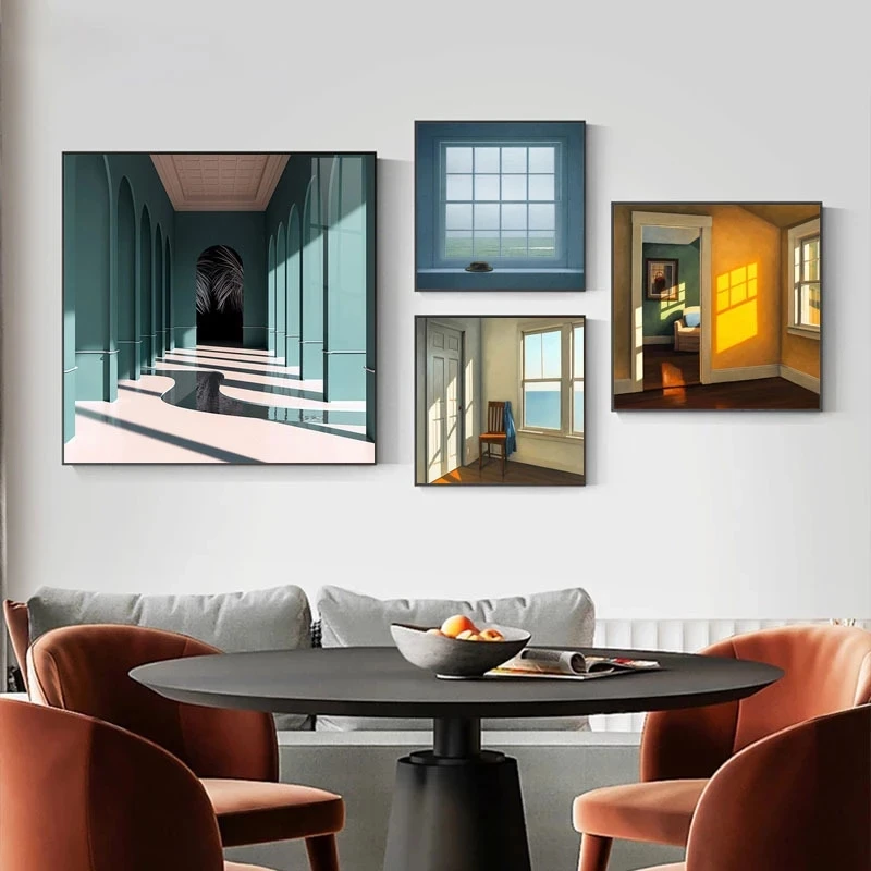 북유럽 창 외부 풍경 캔버스 회화 인쇄 풍경 인테리어  - Interior Design Poster 리뷰 및 가격