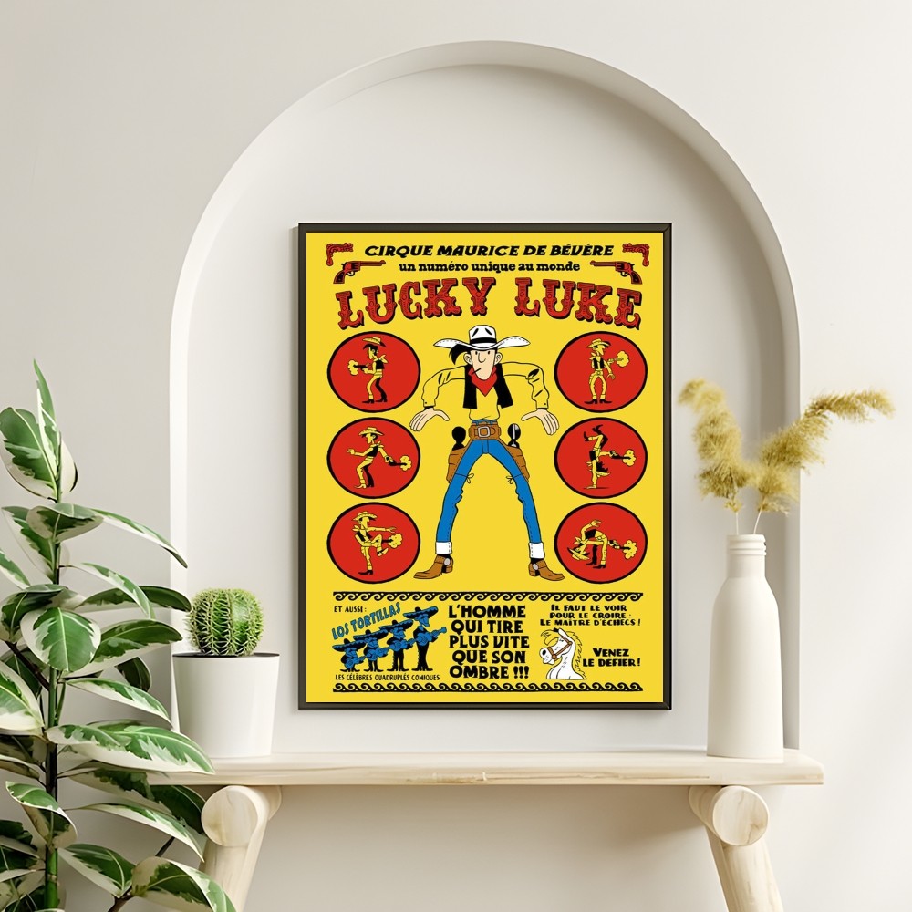 빈티지 만화 럭키 L-Luke 포스터 룸 장식 홈 인테 - Interior Design Poster 리뷰 및 가격