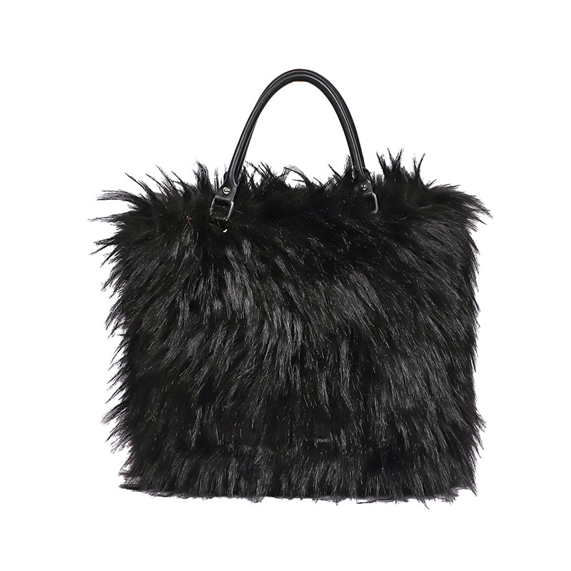 인조 모피 숄더백 겨울용 플러피 여성 디자이너 핸드백  - Interior Design Warm 리뷰 및 가격