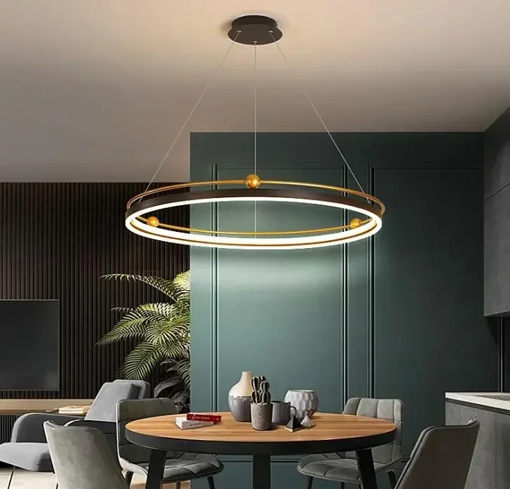 현대적인 LED 샹들리에 원형 조명, 인테리어 디자인  - Interior Design Online Free 리뷰 및 가격